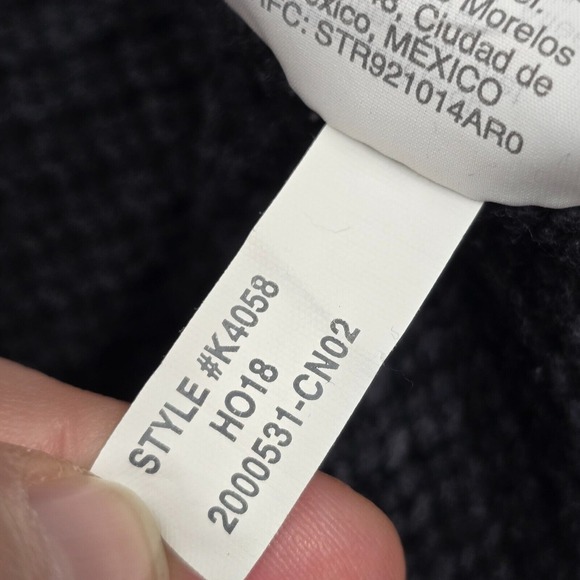 J Crew Sweater Mens‎ Medium Blue Thermal Knit Long Sleeve 1/4 Snap Cotton READ - Picture 7 of 13